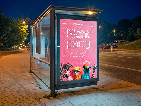 exemple impression mimaki CJV220 panneau lumineux